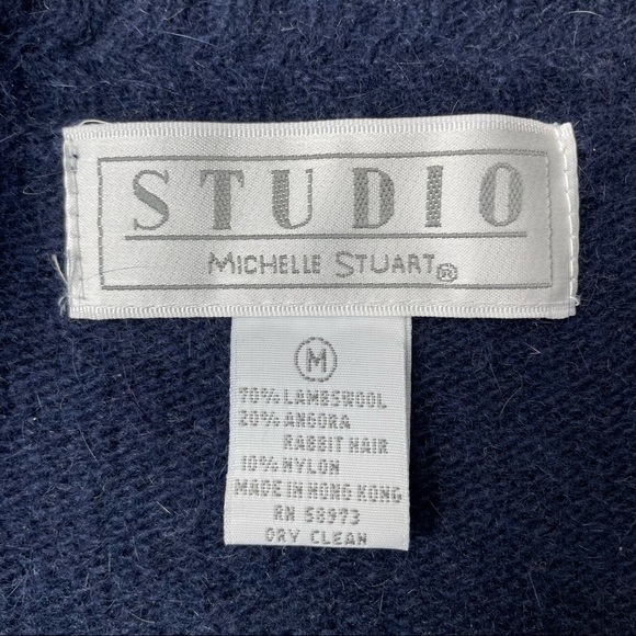 Vintage wool and angora blend cardigan | size medium - Picture 4 of 4